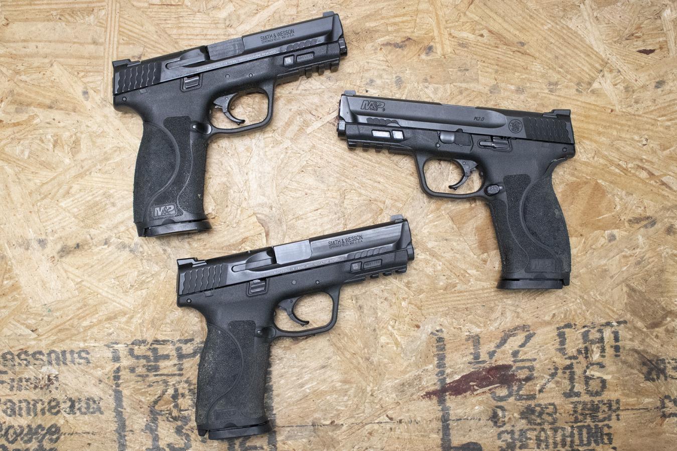 Smith & Wesson M&P9 M2.0 9mm Police Trade-In Pistols with Night Sights (Fair Condition)