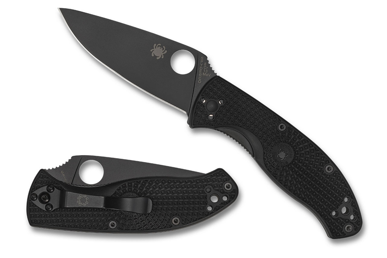 Spyderco Tenacious Lightweight Black Blade Pocket Knife