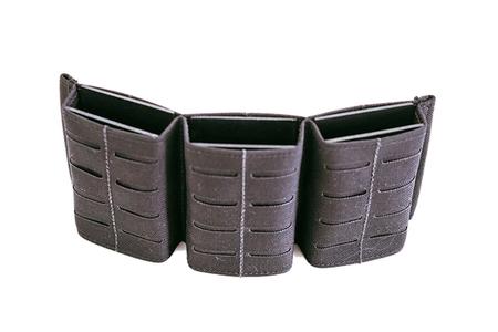 556 TRIPLE MAG POUCH BLACK W 3 MALICE STRIPS