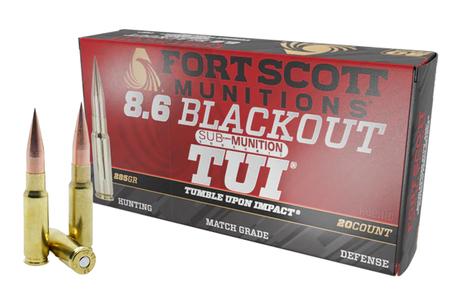 8.6 BLACKOUT 285 GR SCS TUI SUBSONIC 20/BOX