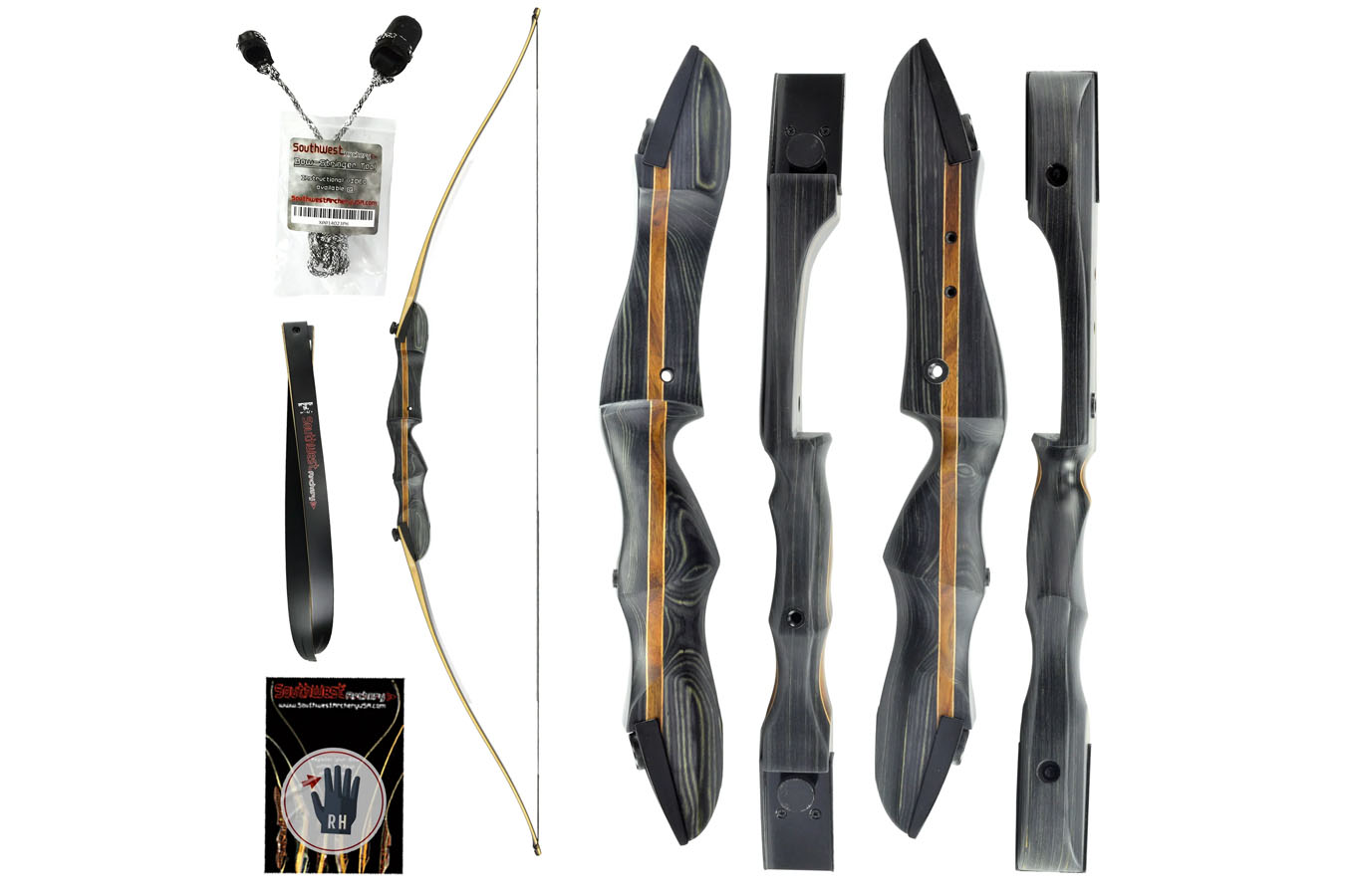 SOUTHWEST ARCHERY 64` GHOST TAKEDOWN LONGBOW - (45LB, RIGHT HAND) 