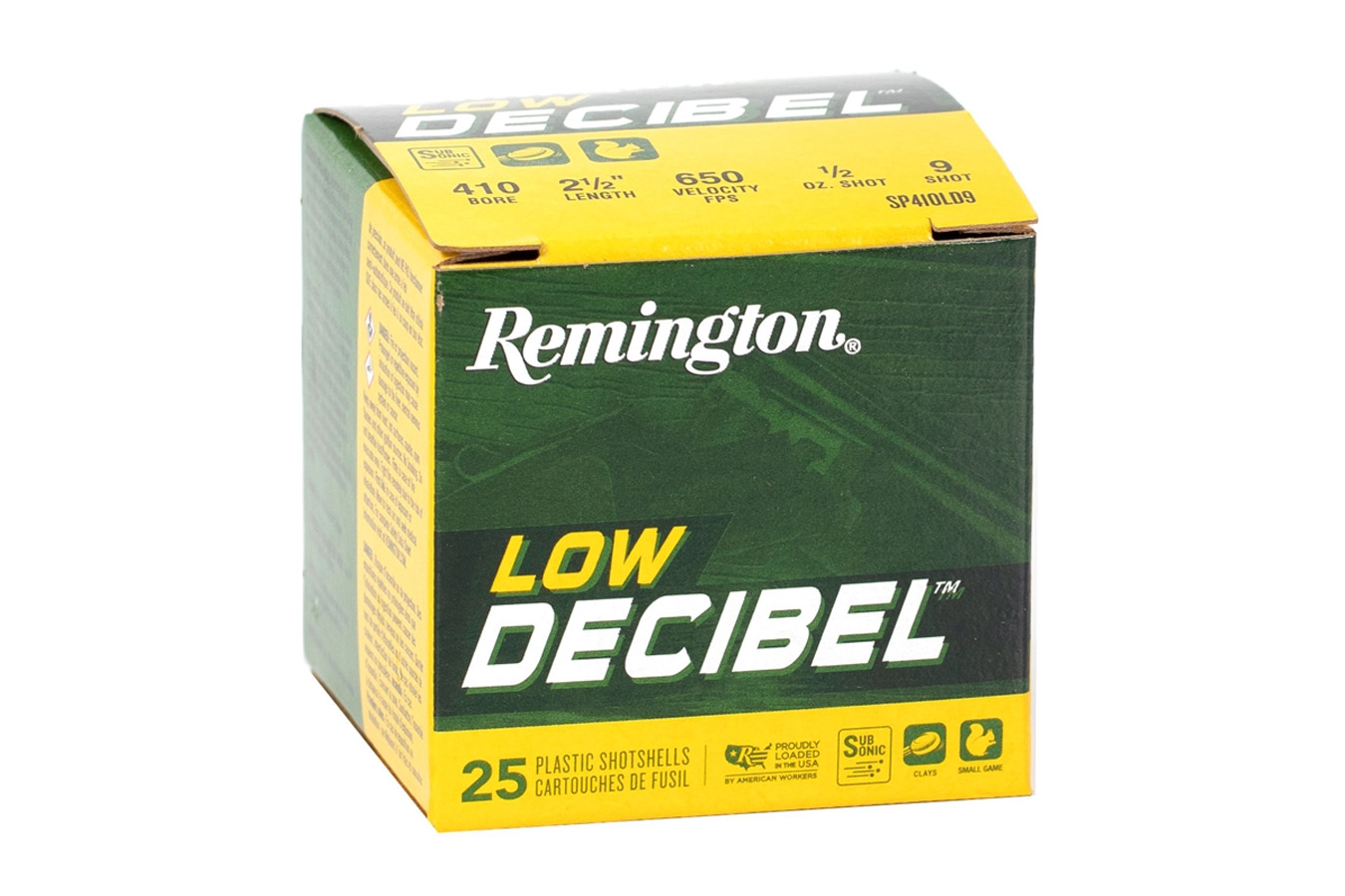 Remington 410 Bore 2 3/4 Inch 3/4 oz 9 Shot Low Decibel 25/Box