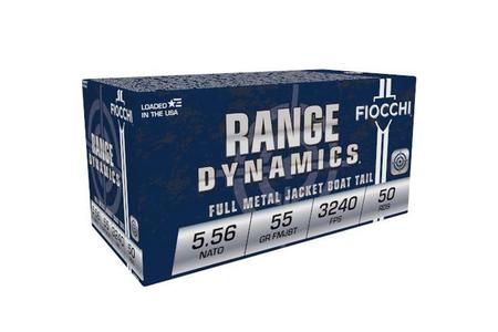 Fiocchi Range Dynamics 5.56x45mm NATO 55 gr FMJBT Bullet