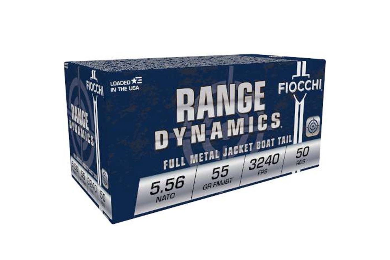 Fiocchi Range Dynamics 5.56x45mm NATO 55 gr FMJBT Bullet