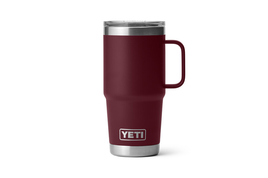 YETI COOLERS RAMBLER 20 OZ TRAVEL MUG WV RED