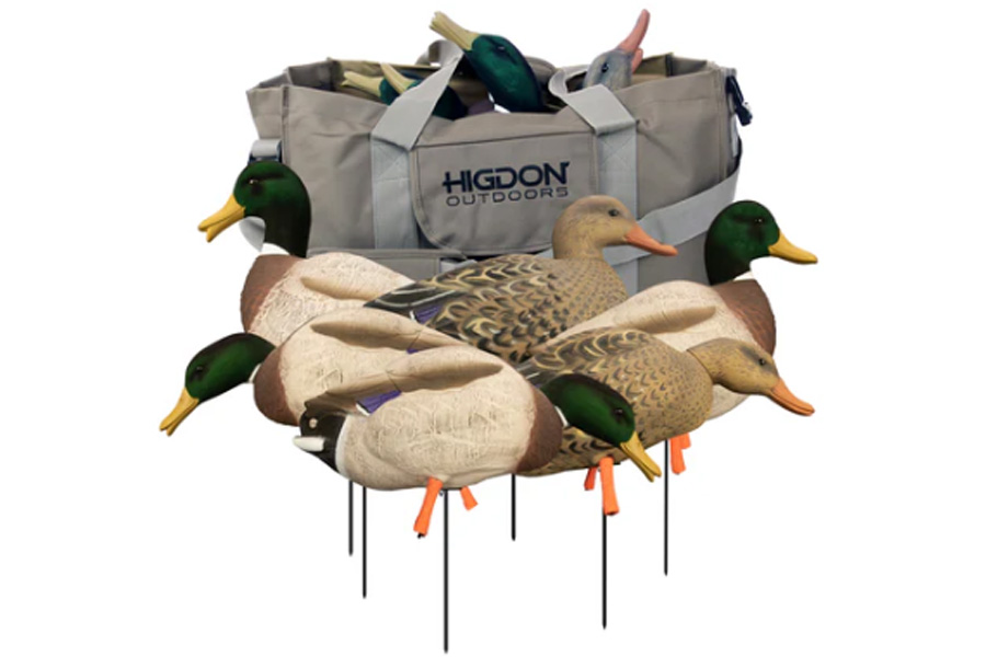 MAGNUM FULL-BODY MALLARD, VARIETY PK, FLOCKED HEADS + BAG (6PK)