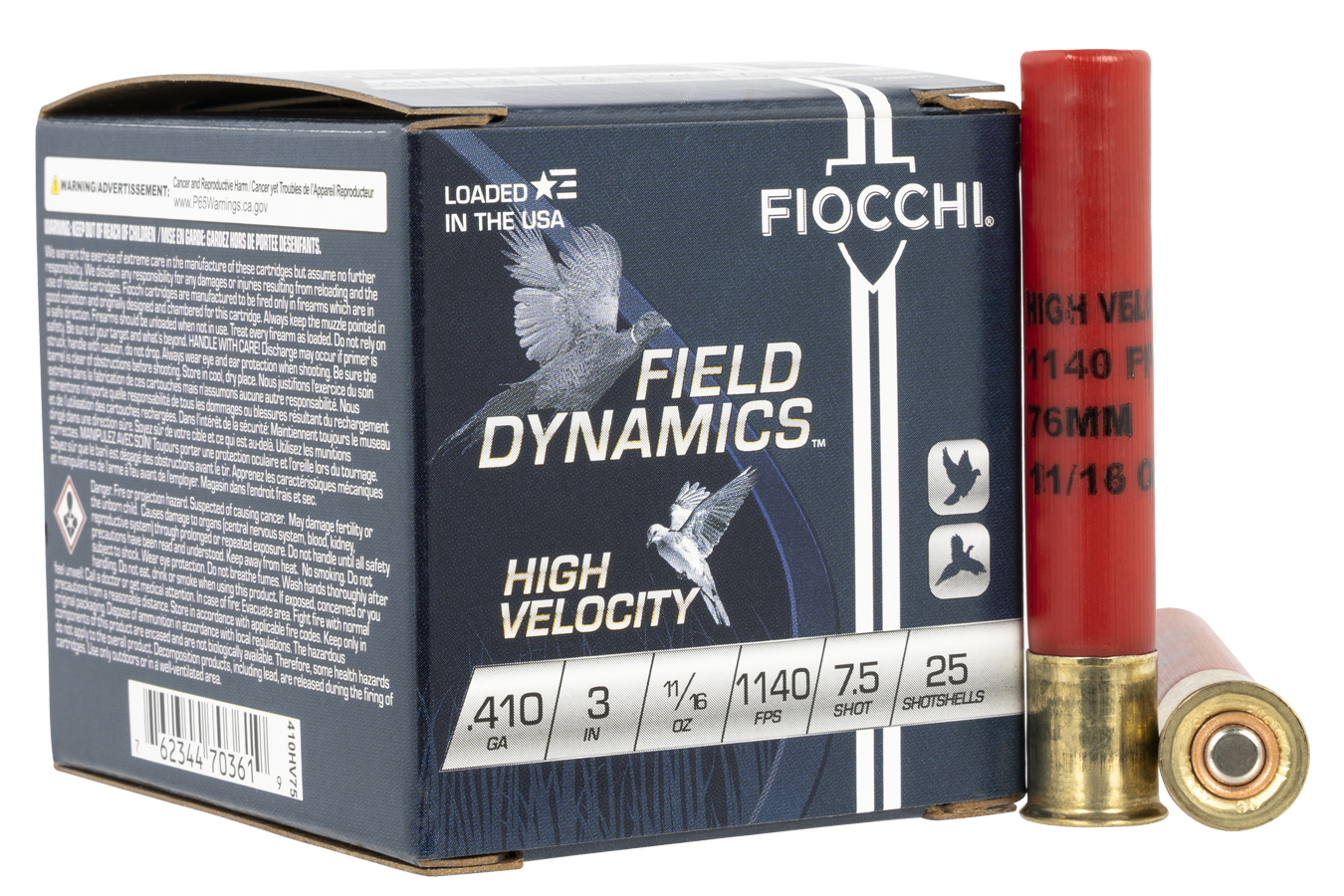 HIGH VELOCITY 410 GAUGE 3` 11/16 OZ 7.5 SHOT