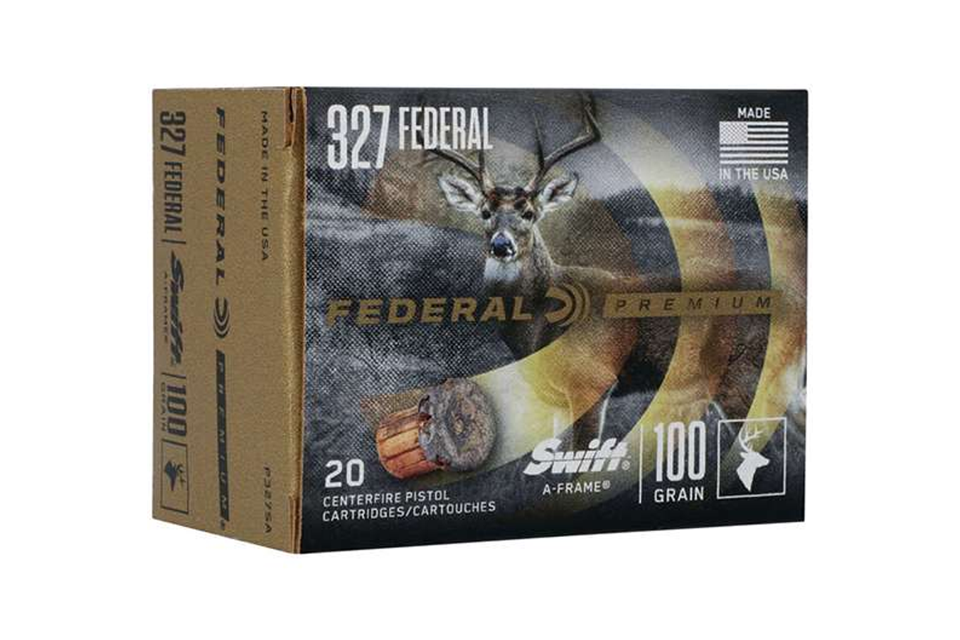 Federal Premium 327 Federal Mag 100 gr Swift A-Frame 20/Box