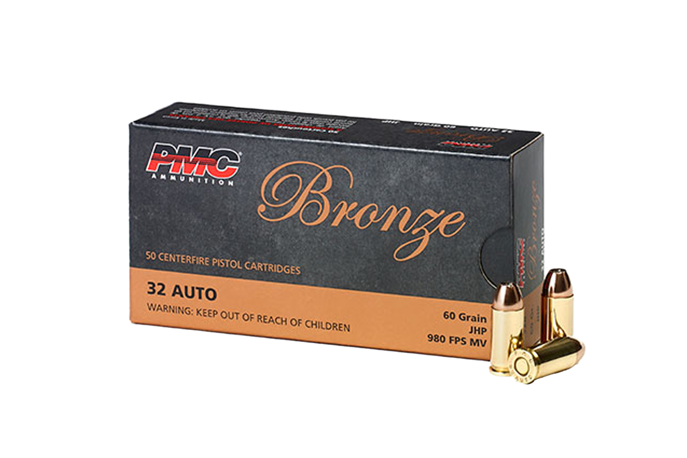 32 ACP 60GR JACKETED HOLLOW POINT 50/BOX