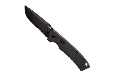 A3 DELTA BLACK G10 HANDLE BLACK ACCENTS BLACK D2 DROP POINT BLADE