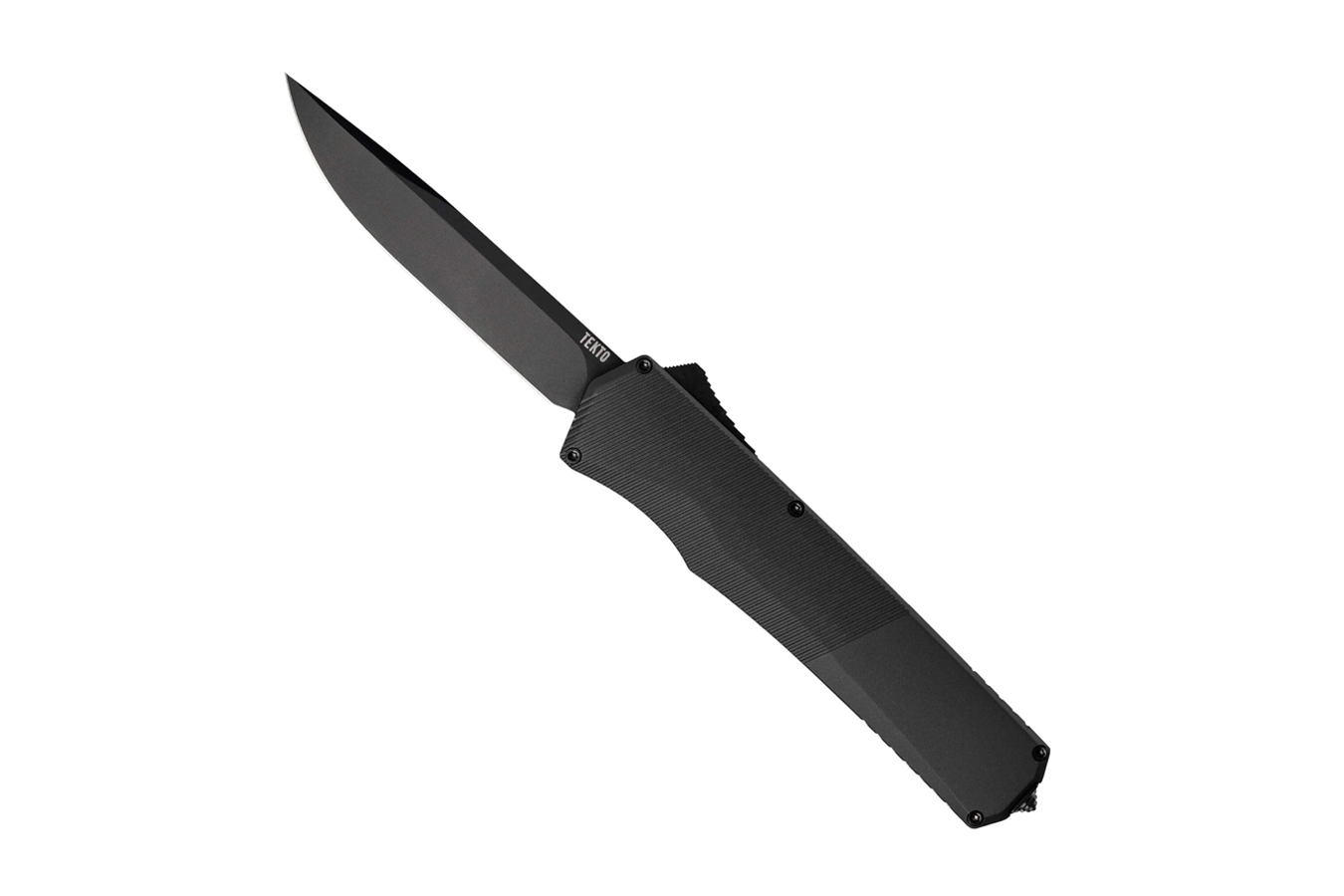 TEKTO KNIVES A5 SPRY BLACK ALUMINUM HANDLE BLACK ACCENTS BLACK S35VN TANTO