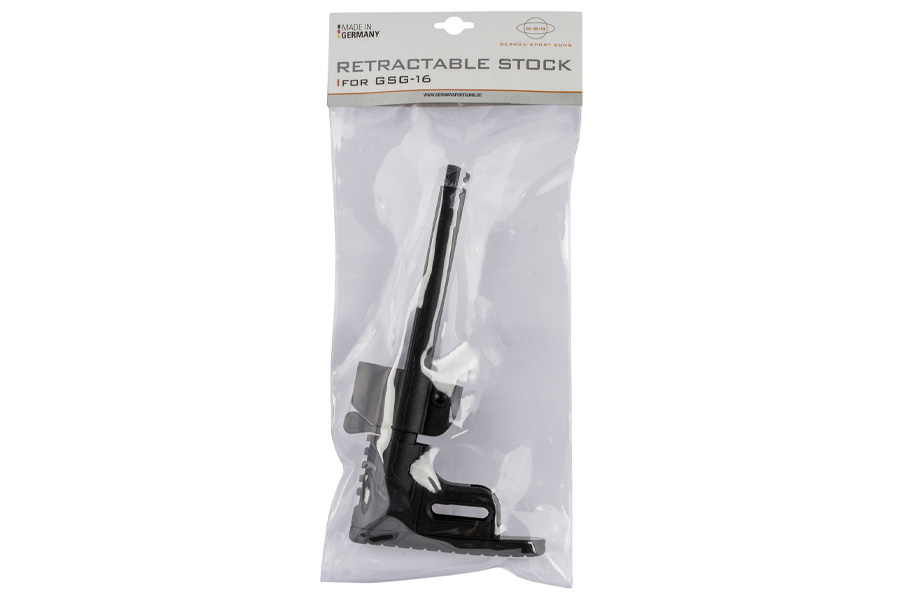 GER 4020108       GSG RETRACTABLE STK W/MAG HOLDER