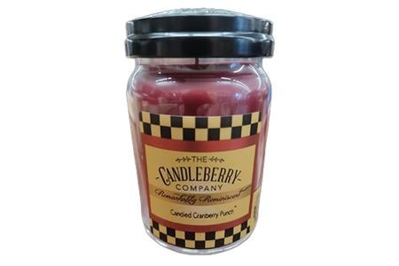 CANDIED CRANBERRY PUNCH 26OZ CANDLE