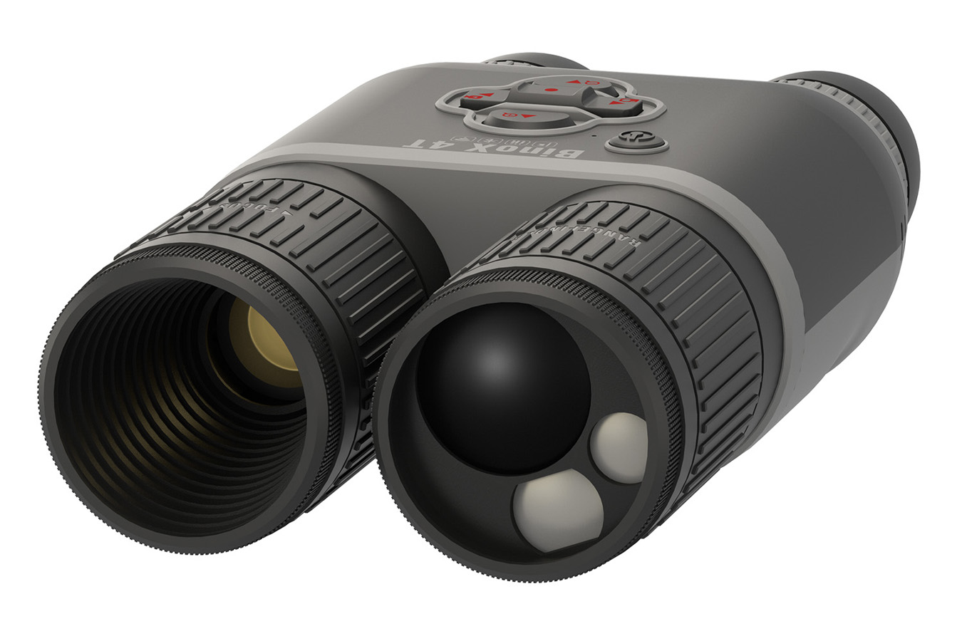 ATN BinoX 4T Thermal Binocular Black 1-10x 19mm 4th Gen 640x480 60Hz Resolution Features Rangefinder