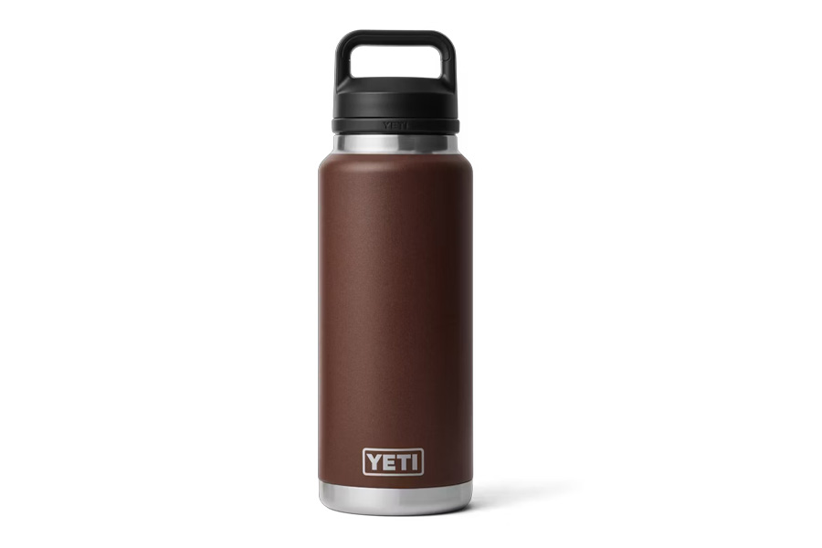 YETI COOLERS RAMBLER 36 OZ BOTTLE CHUG WETLANDS BROWN