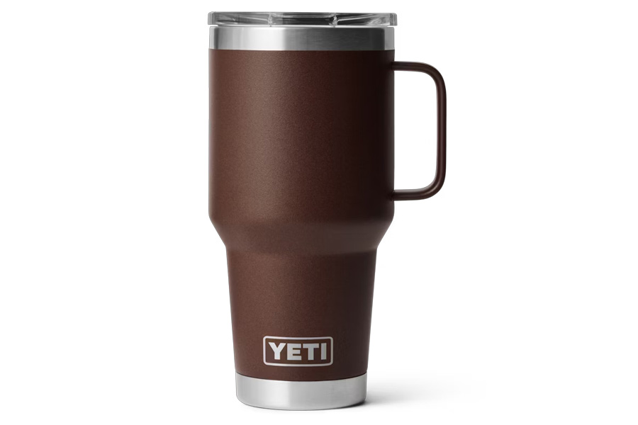 YETI COOLERS RAMBLER 30 OZ TRAVEL MUG WETLANDS BROWN