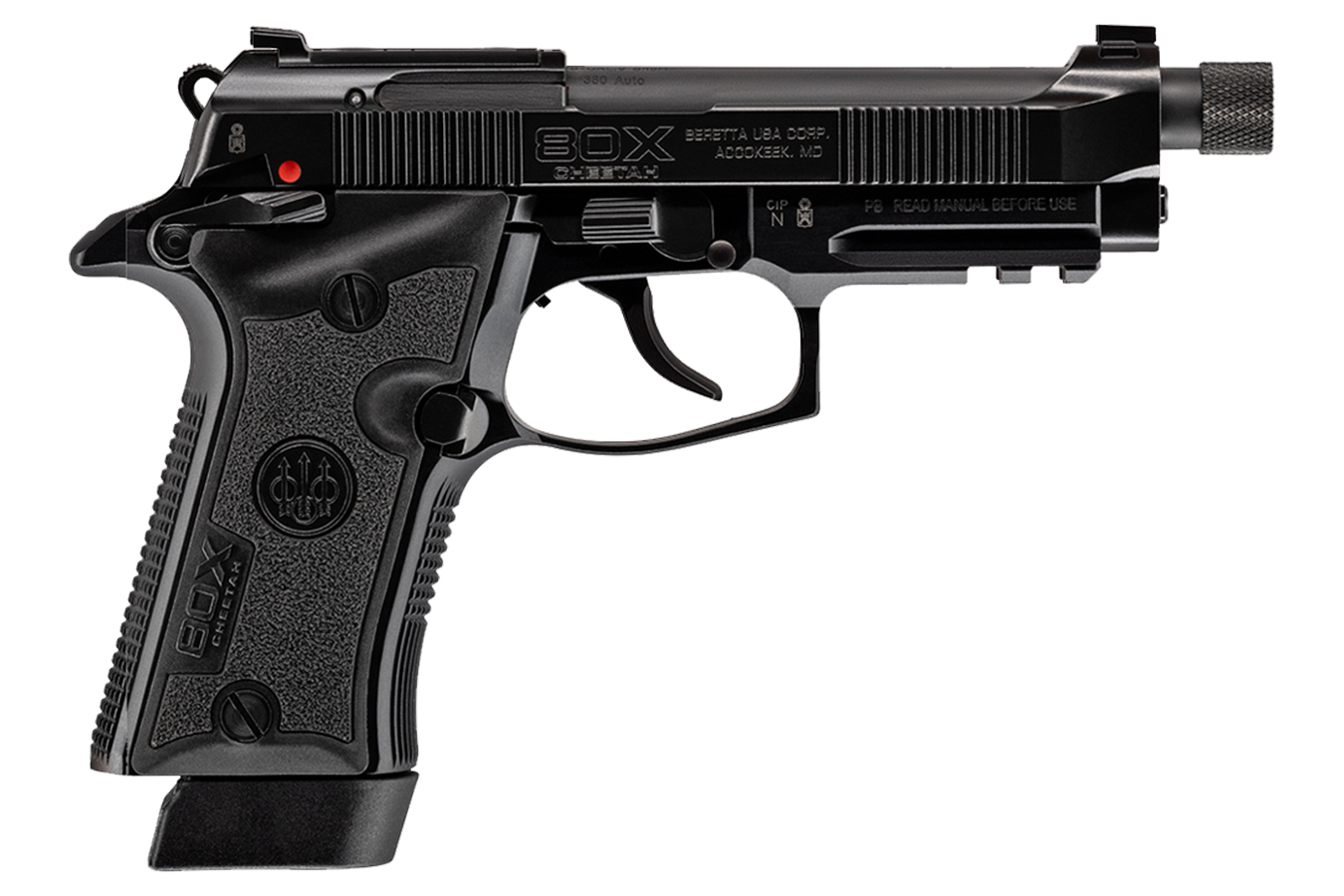 Beretta 80X Cheetah Tactical Urban 380 Auto Pistol w/ Threaded Barrel ...