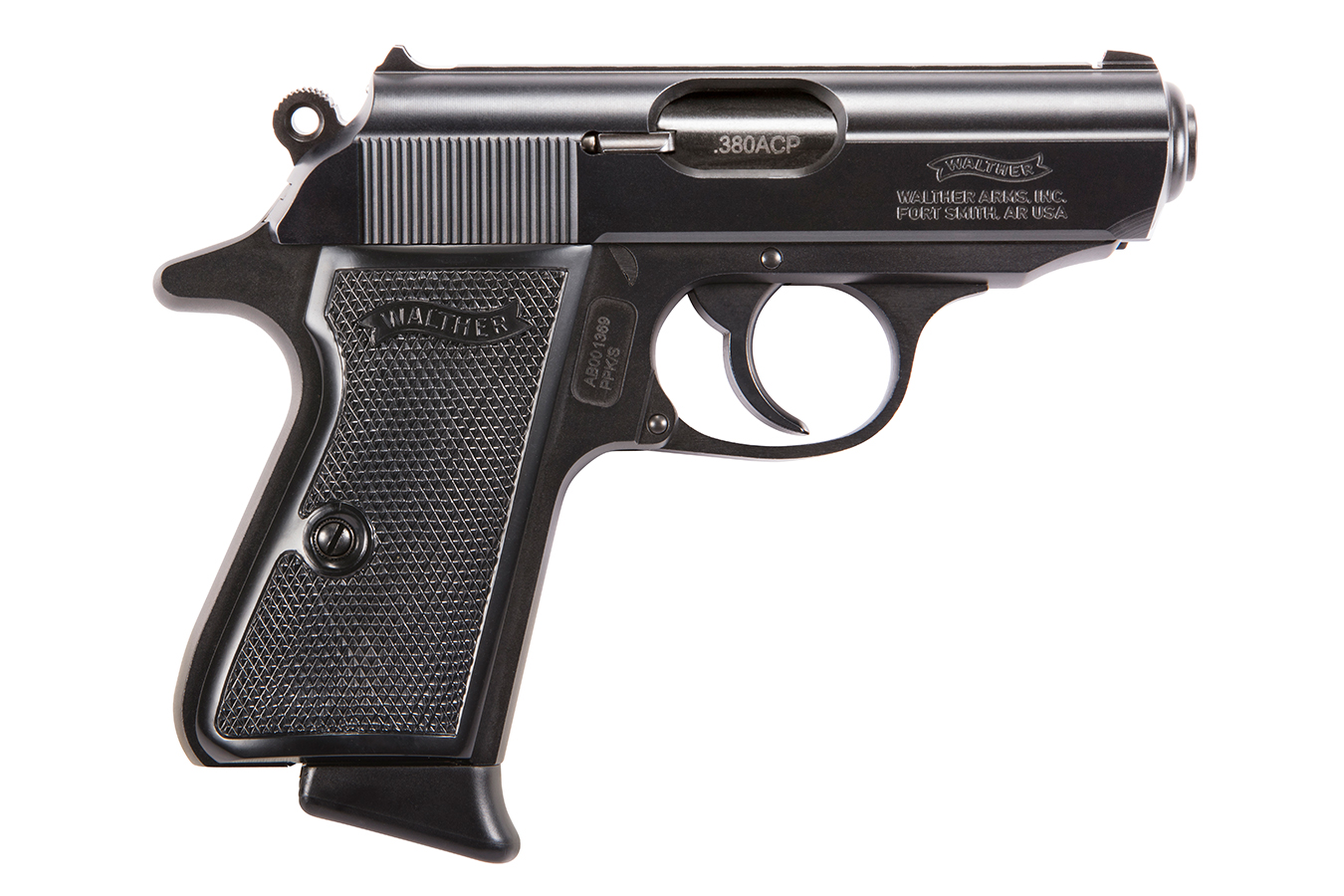 PPK/S 32ACP 3.3` BARREL BLUED WITH BLACK SYNTHETIC GRIPS