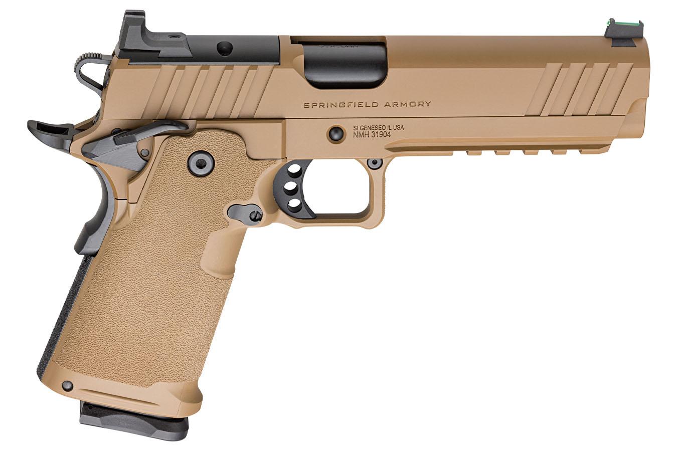 SPRINGFIELD 1911 DS PRODIGY 9MM 5` BARREL COYOTE BROWN CERAKOTE OPTIC READY