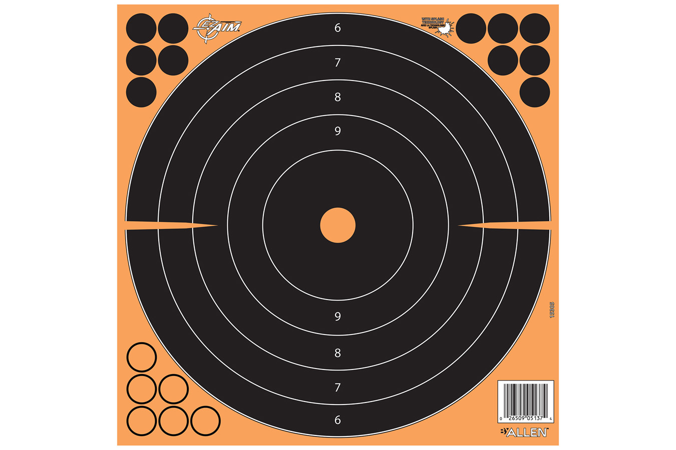 ALLEN 1531725  EZ AIM SPLASH 12IN BULLSEYE 25