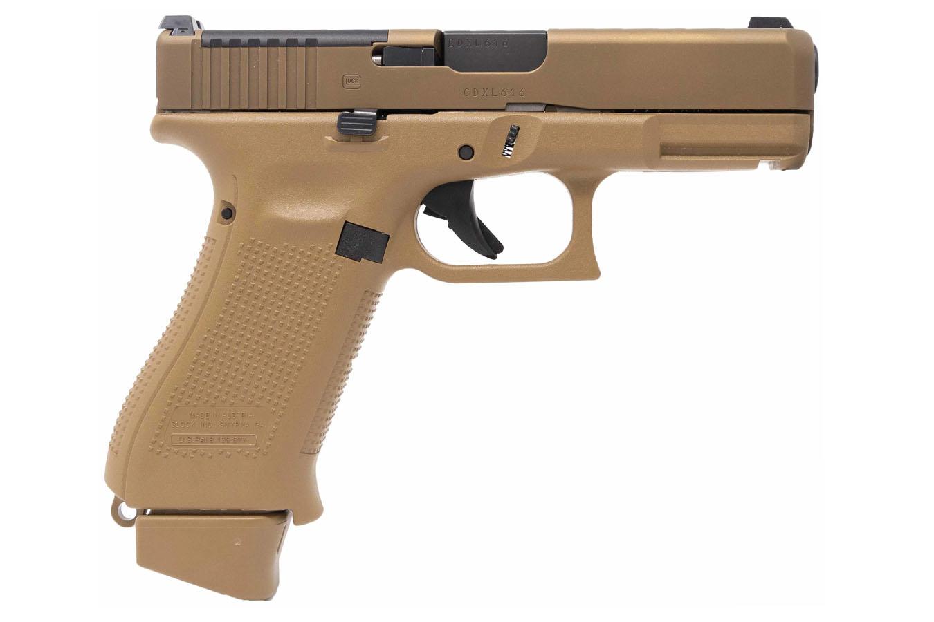 GLOCK 19X MOS 9MM 4.52` BARREL COYOTE FINISH AMERIGLO NIGHTSIGHTS