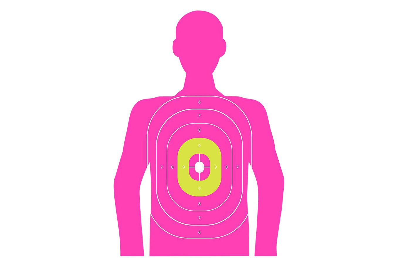 Allen EZ-Aim In the Pink Silhouette Paper Works w/ Handgun/Shotgun/Airsoft Gun/BB Guns/Pellet Gun Pink 3 Pack