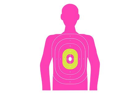 ALLEN COMPANY EZ-Aim In the Pink Silhouette Paper Works w/ Handgun/Shotgun/Airsoft Gun/BB Guns/Pellet Gun Pink 3 Pack - ALLEN COMPANY