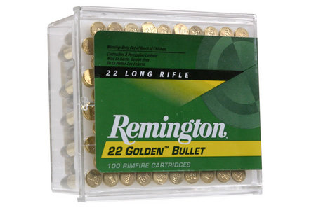 REMINGTON 22LR 40 gr Round Nose Golden Bullet 100/Box
