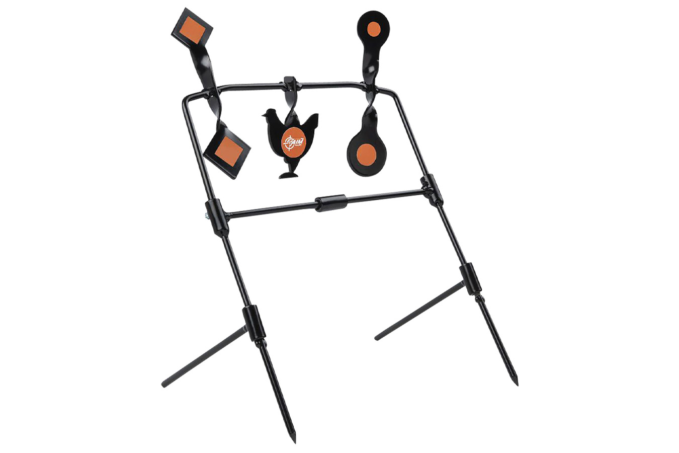 Allen EZ-Aim Rimfire and Airgun Target Kit Black/Orange Steel Standing