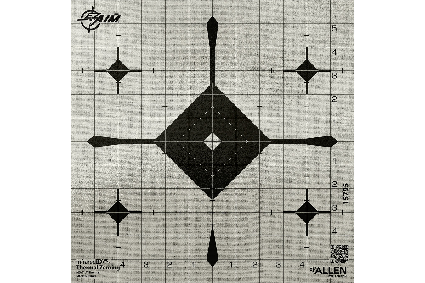 ALLEN 15795 EZ AIM INFRARED ID GRID BLLEYE 12 TARG