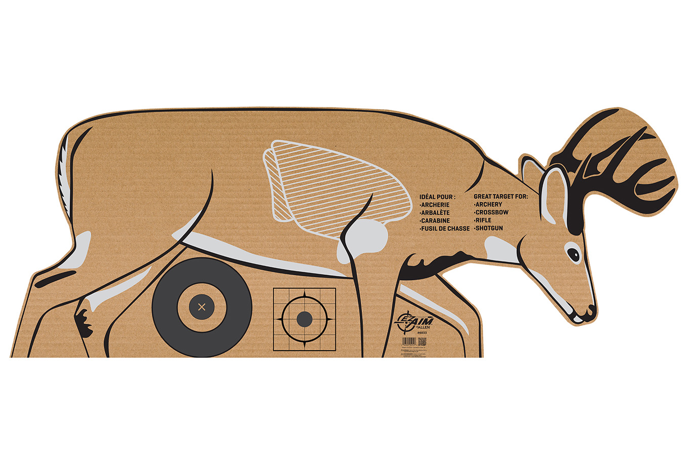 ALLEN 6033  EZ AIM CARDBOARD DEER TARGET FOLDED