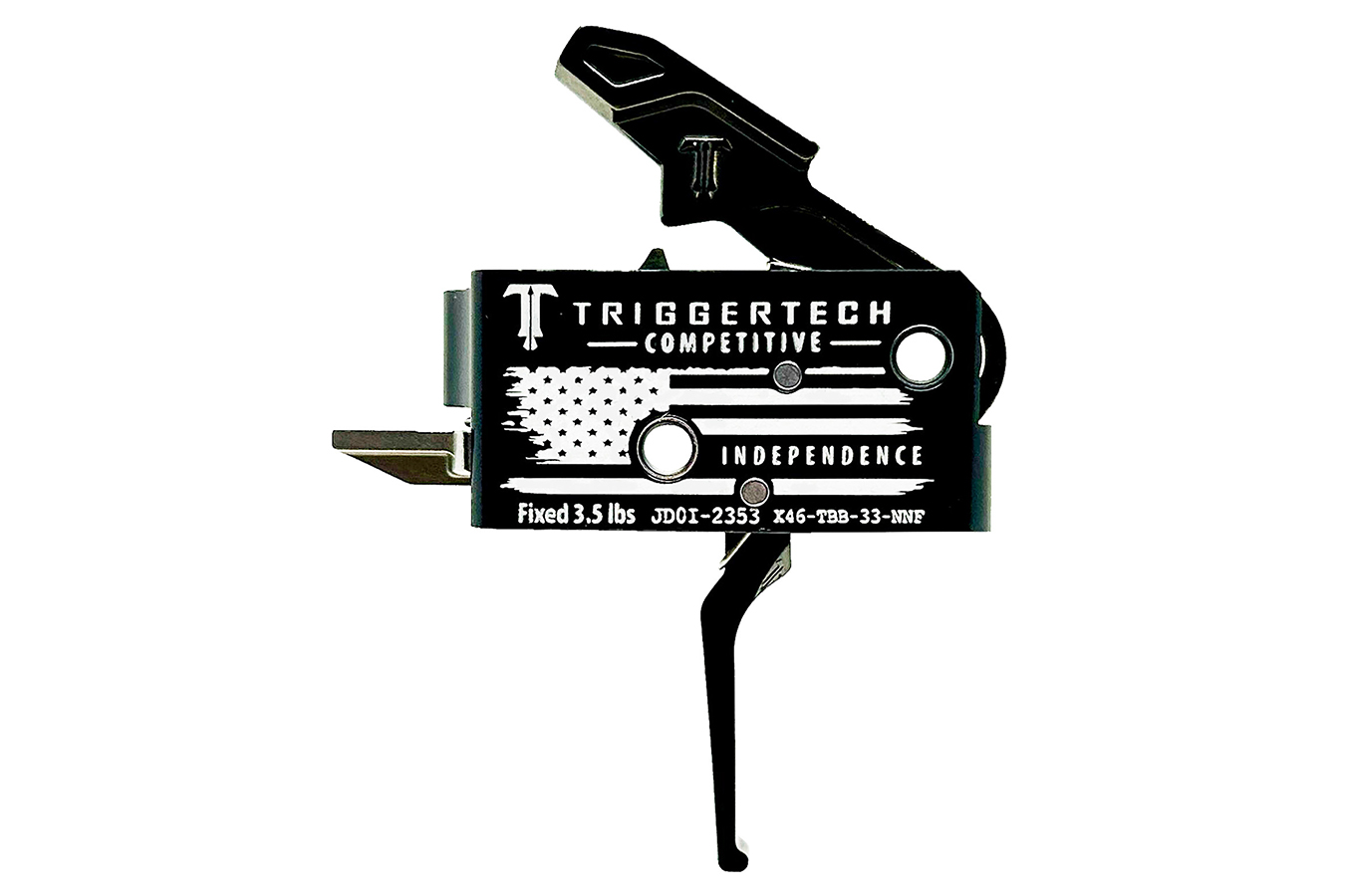 Triggertech Primary Independence Black/White Fits Remington 700 Right Hand