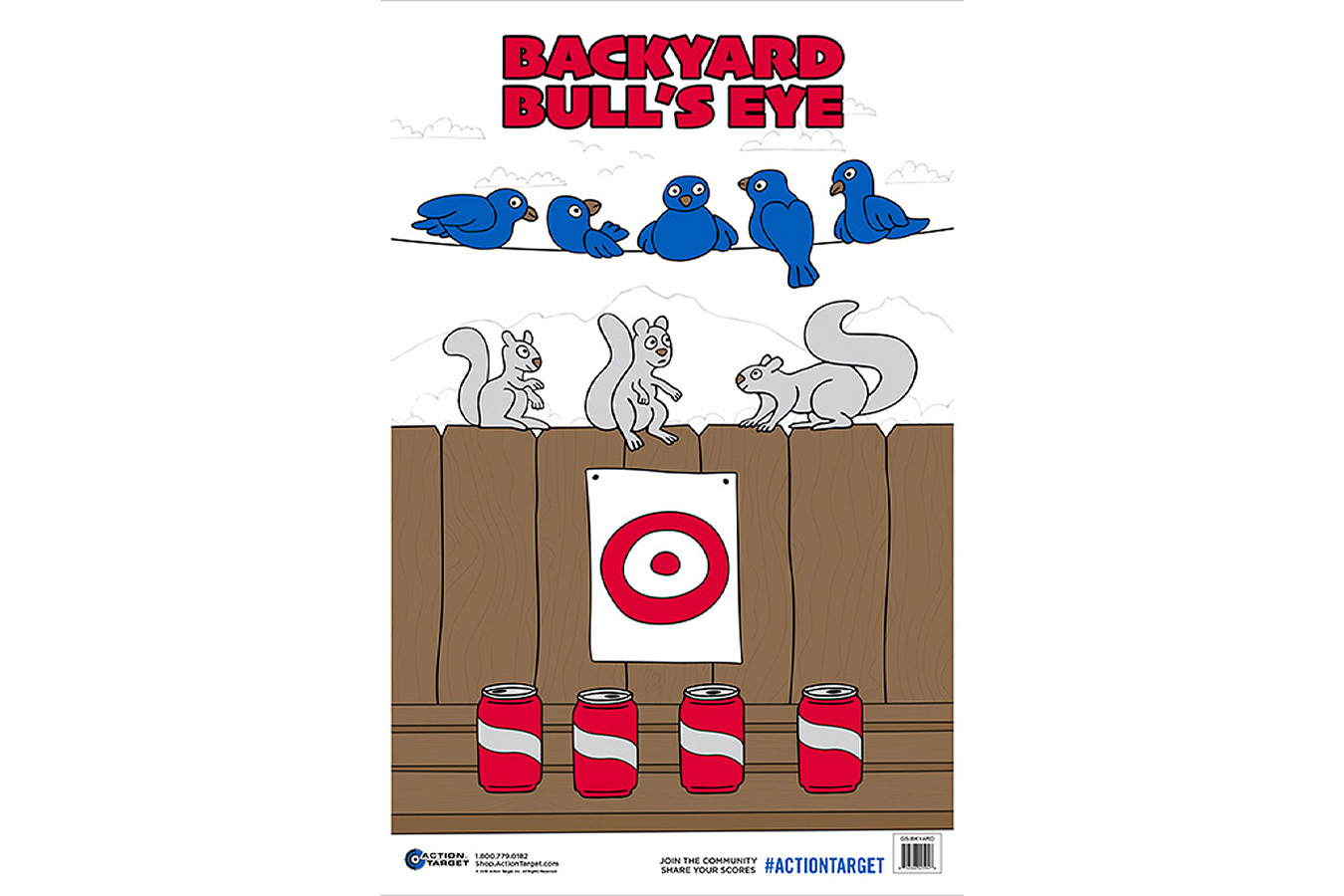 Action Targets Action Target GSBKYARD100 Entertainment Animals/Cans/Target Paper Hanging 23