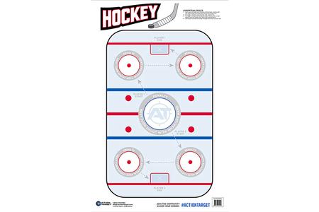 ACTION TARGETS Action Target GSHOCKEY100 Entertainment Hockeye Paper Hanging 23" x 35" Blue/White 100 Per Box - ACTION TARGETS