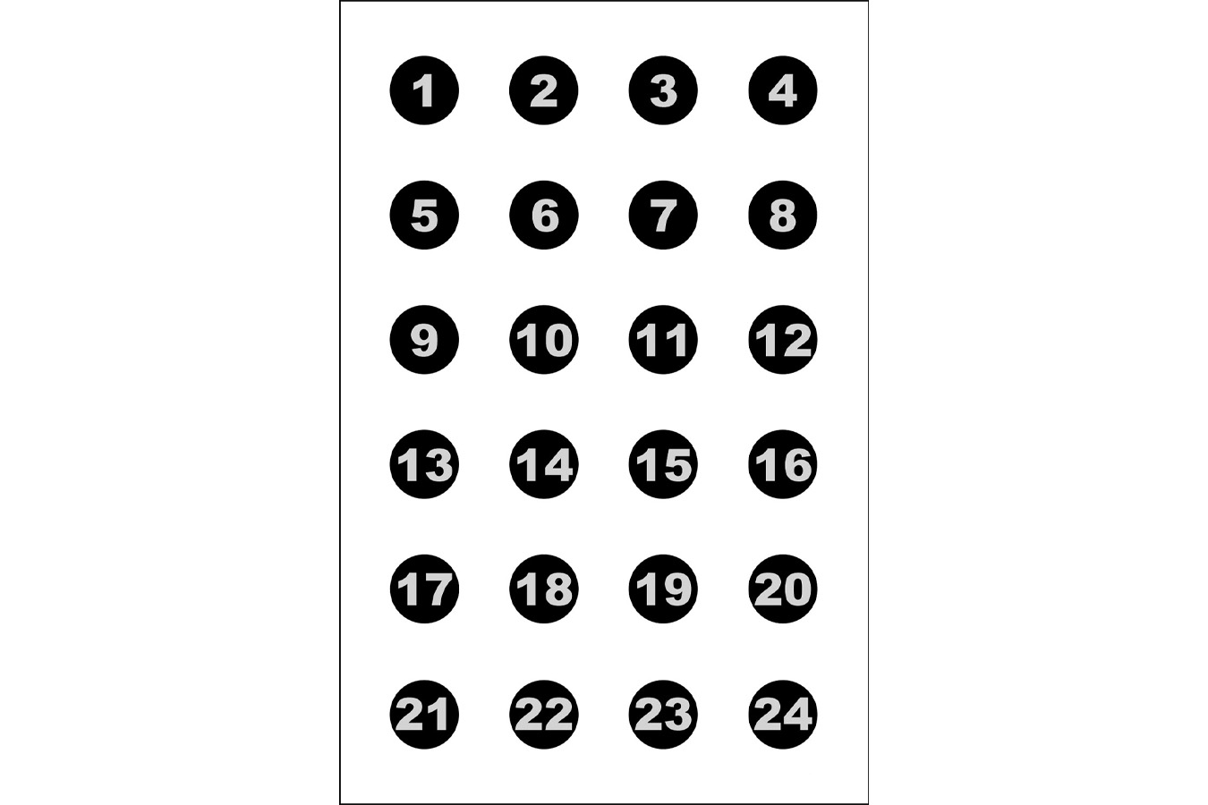 Action Targets Action Target VB24100 Sighting Military Circle Paper 23