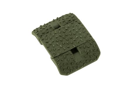 RAIL COVERS TYPE 2 HALF SLOT FOR M-LOK, OD GREEN AGGRESSIVE TEXTURED POLYMER