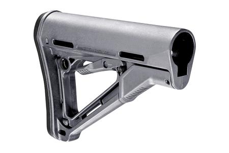 CTR CARBINE STOCK STEALTH GRAY SYNTHETIC FOR AR-15, M16, M4 WITH MIL-SPEC TUBE (