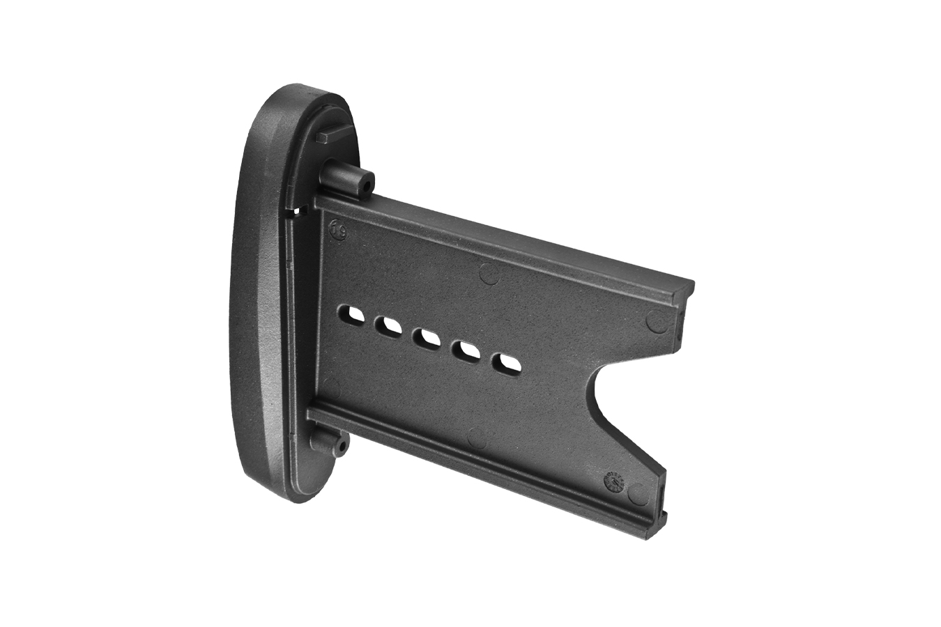 HUNTER/SGA OEM BUTT PAD ADAPTER MADE OF POLYMER WITH BLACK FINISH FOR MOSSBERG, 