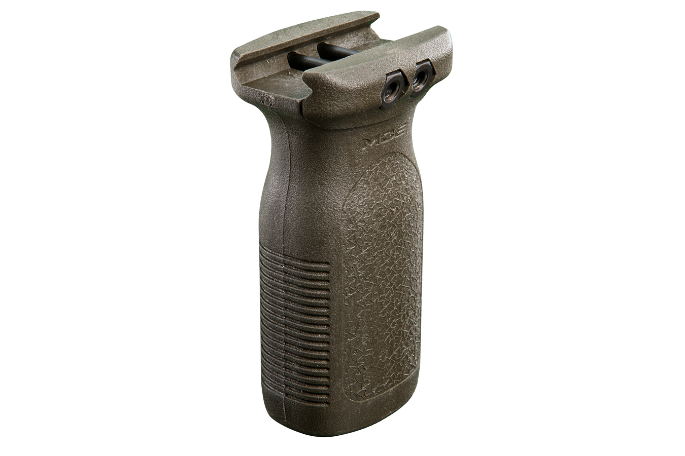 RVG AGGRESSIVE TEXTURED OD GREEN POLYMER RAIL VERTICAL GRIP FOR AR-PLATFORM