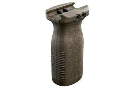 RVG AGGRESSIVE TEXTURED OD GREEN POLYMER RAIL VERTICAL GRIP FOR AR-PLATFORM