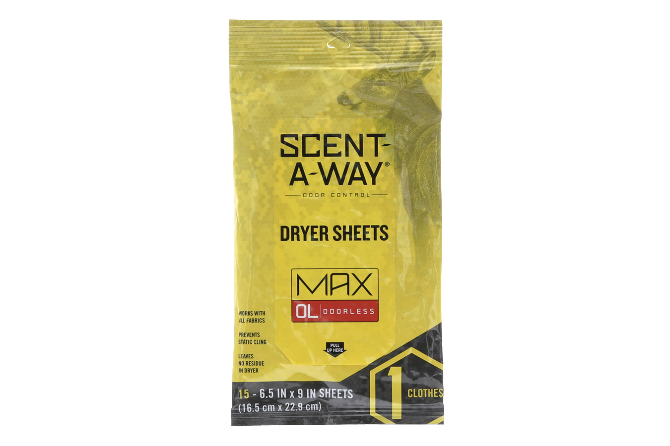 MAX DRYER SHEETS ODOR ELIMINATOR ODORLESS SCENT DRYER SHEET 15 PER PKG