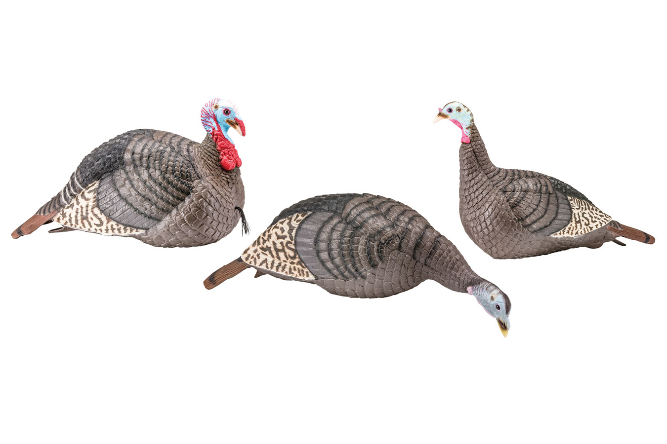 STRUT-LITE FLOCK WILD TURKEY SPECIES MULTI COLOR SYNTHETIC 3 PER PACK