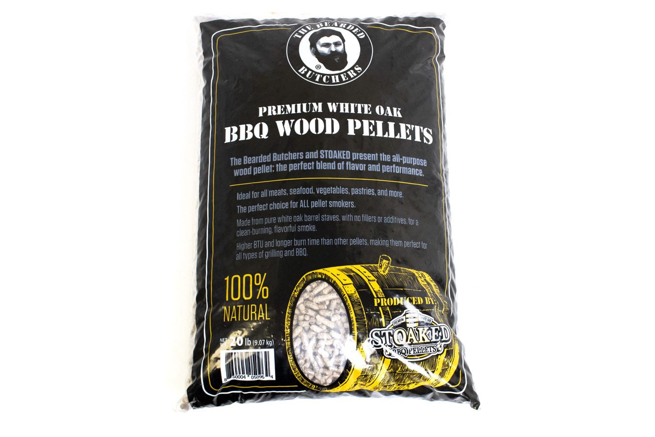 Bearded Butcher Premium White Oak BBQ Wood Pellets 20lb Bag