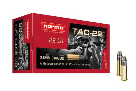 NORMA USA 22 LR 40 GR LRN TAC-22