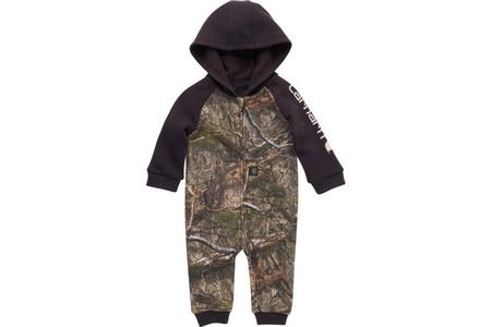 INFANT BOYS HOODED CAMO COVERALL