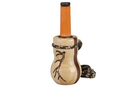 HUNTERS SPECIALTIES Lil' Heifer Cow Call Calf/Cow Sounds Walnut/Maple Wood Barrel - HUNTERS SPECIALTIES