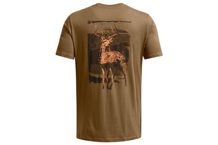 MENS UA SCHEMATIC WHITE TAIL SS TEE