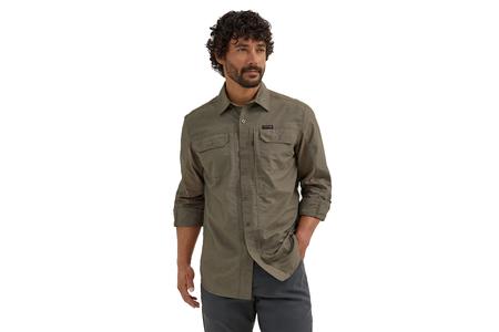 ATG OUTDOOR MIX MATERIAL LS SHIRT