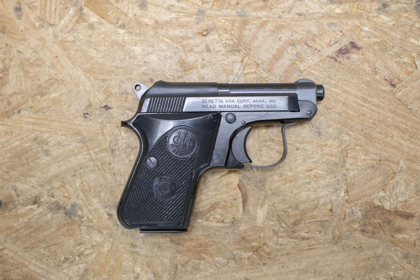 Beretta 950BS 25ACP Police Trade-in Semi-Automatic Pistol w/ Tip Up ...