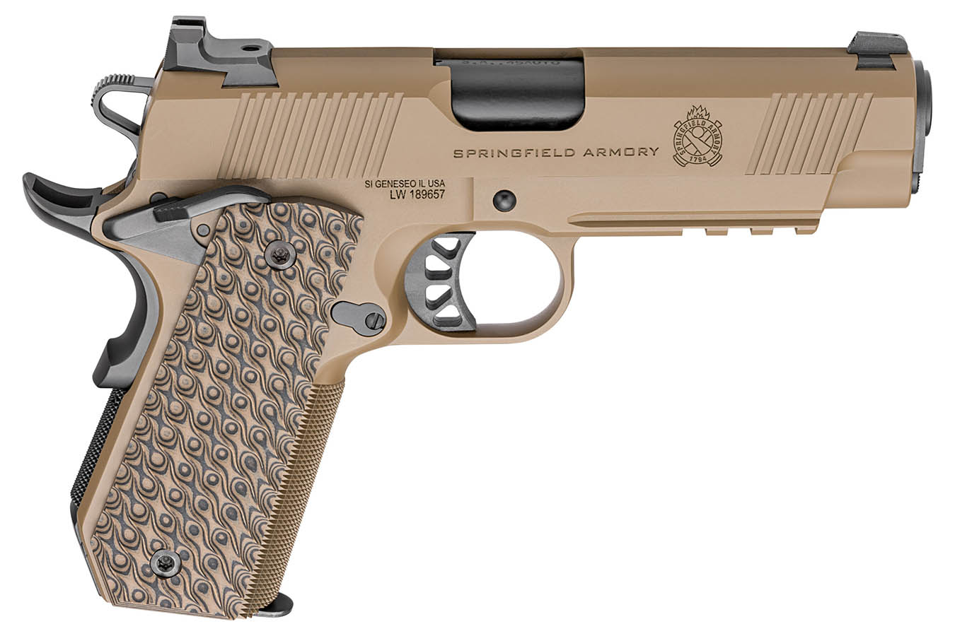 Springfield 1911 TRP 4.25 CC 45 ACP Firstline Pistol with Coyote Brown Cerakote Finish